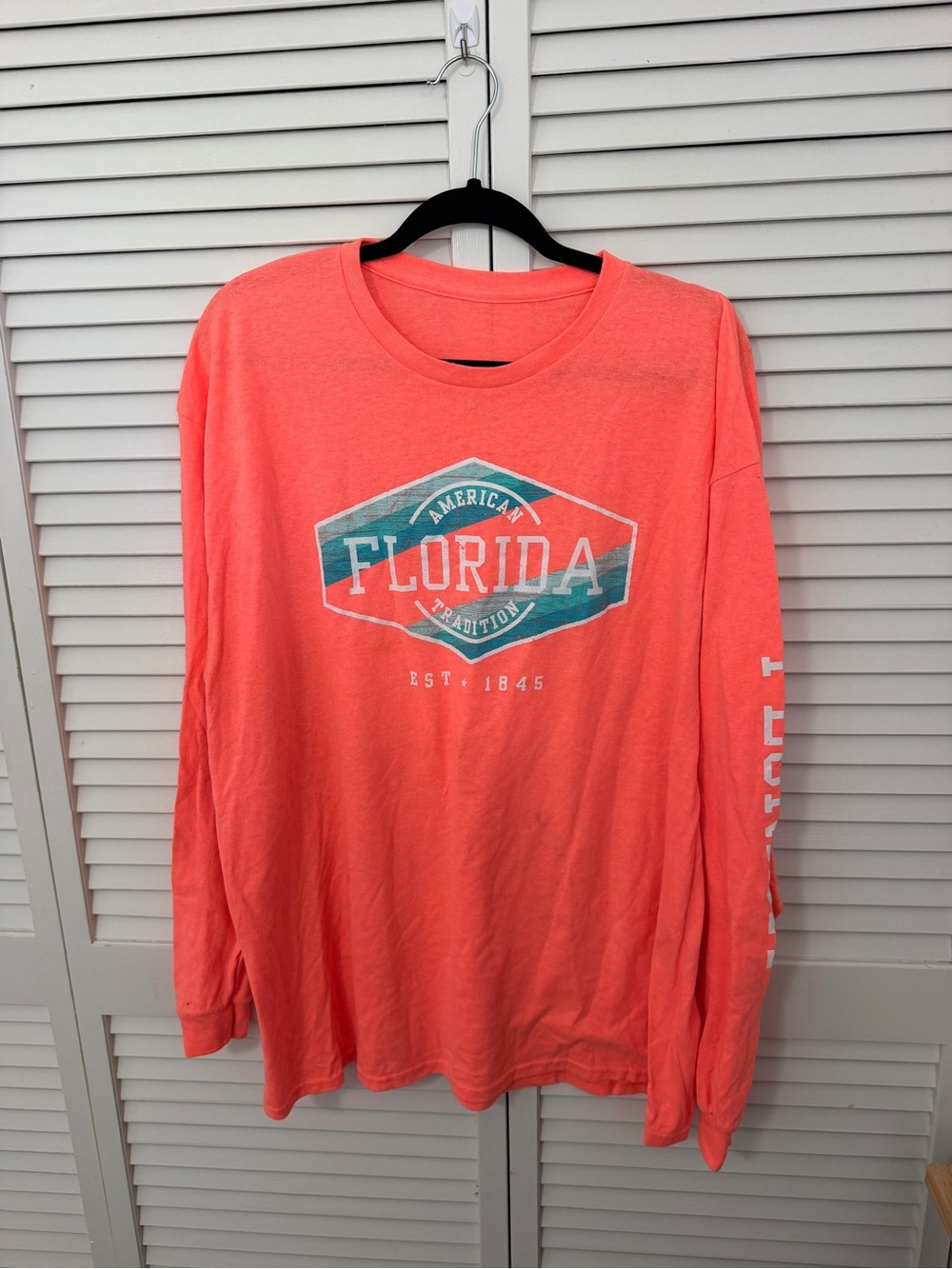 Florida Graphic Long-Sleeve Shirt - Coral Size CL